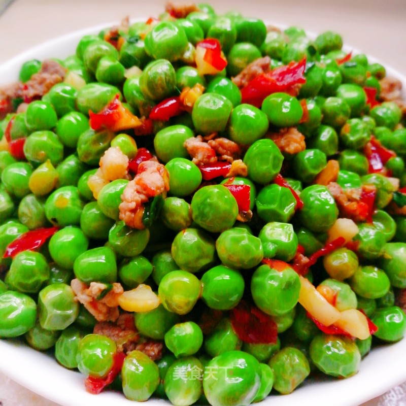 Stir-fried Green Beans with Chopped Pepper and Minced Pork recipe