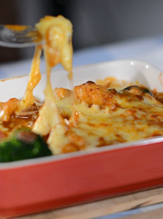 Seafood Tomato Baked Rice recipe
