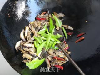 Stir-fried Oyster Mushroom with Double Pepper recipe