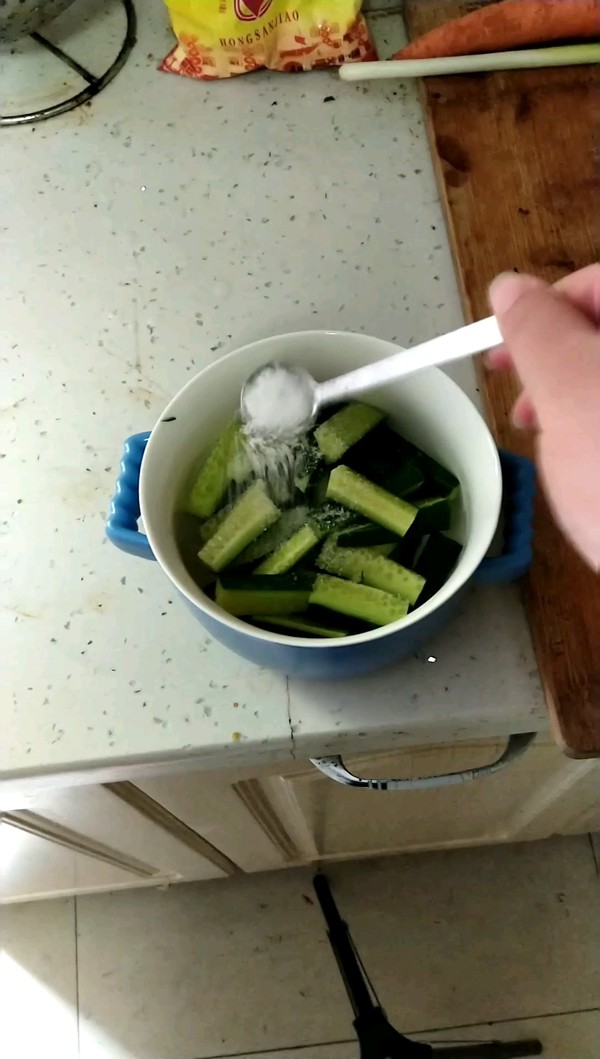 Cucumber Strips with Xo Sauce recipe