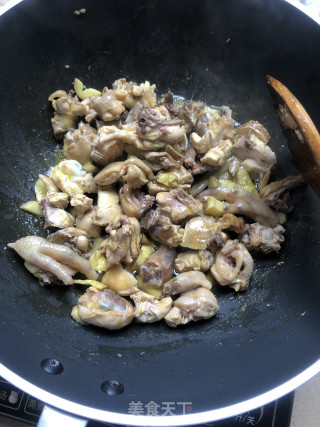 Stir-fried Chicken Nuggets with Scallions recipe