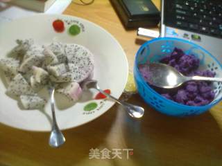 Fire Dragon Yogurt and Purple Potato Mashed recipe