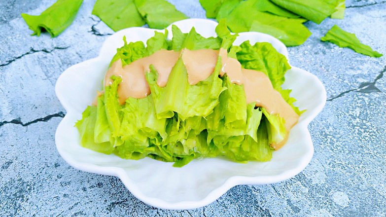 Lettuce with Sesame Sauce and Oil recipe