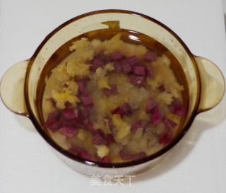 Always Beautiful--saponified Rice, Purple Sweet Potato and White Fungus Soup recipe