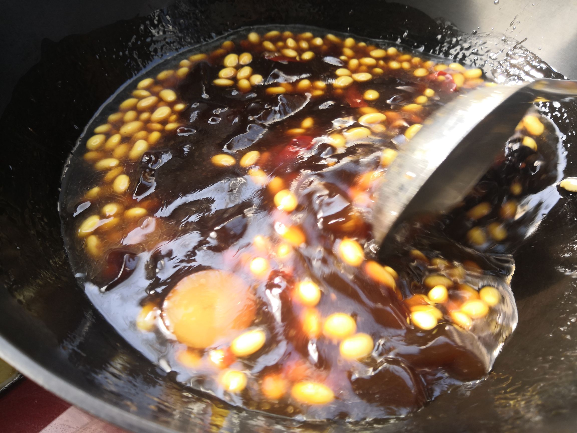 Soy Beans in Pork Hand Laotang Soup recipe