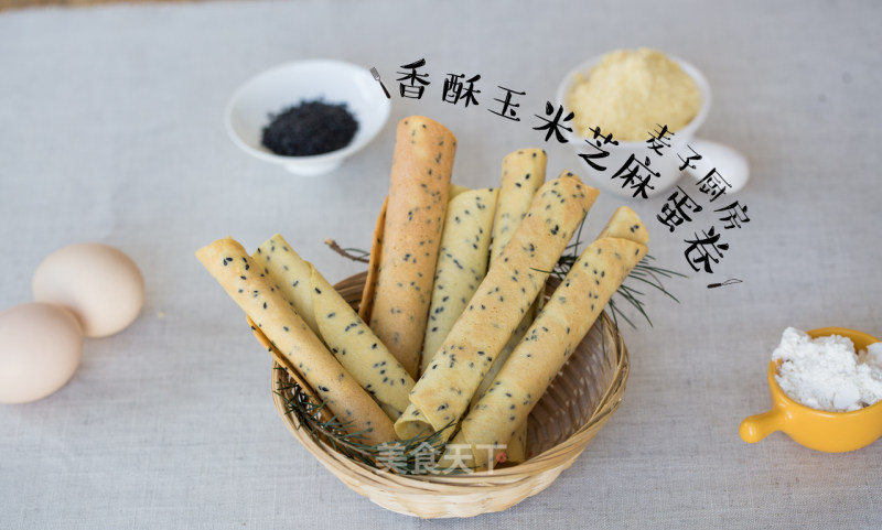 Crispy Corn Sesame Omelet recipe