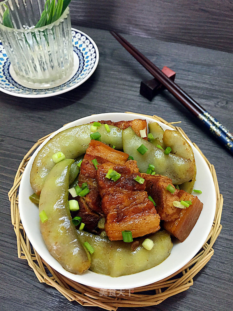 Braised Lentils with Pork Belly recipe