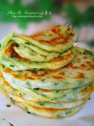 Green Onion Pancakes with Fragrant Outside and Tender Inside recipe