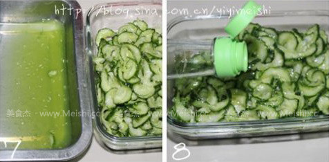 Crispy Cucumber Slices with Fruit Vinegar recipe