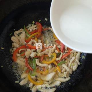 Colorful Fried Chicken Shreds recipe