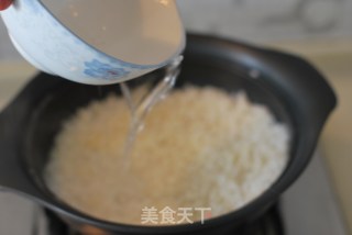 【claypot Rice with Bacon and Vegetables】 recipe