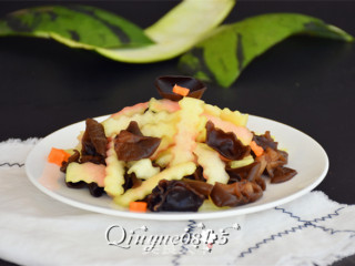 #信之美木耳试吃# Watermelon Peel Mixed with Fungus recipe