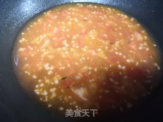 Mushroom Tomato Soup with Minced Meat recipe