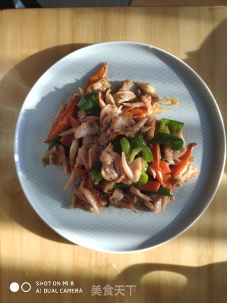 Stir-fried Bird Shell with Green Pepper recipe