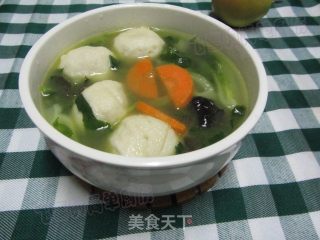 Fish Ball Soup with Fresh Vegetables recipe