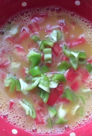 Tomato and Green Pepper Omelette recipe