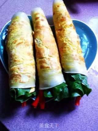 Cheese, Ham and Vegetable Burrito recipe