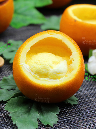 Nourishes The Lungs and Relieves Cough, Steamed Eggs with Orange recipe