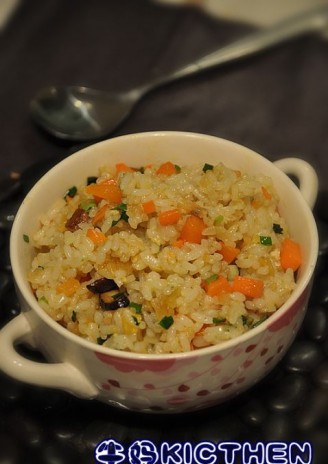 Salted Egg Yolk Fried Rice recipe