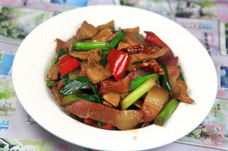 Stir-fried Bacon with Dried Bamboo Shoots recipe