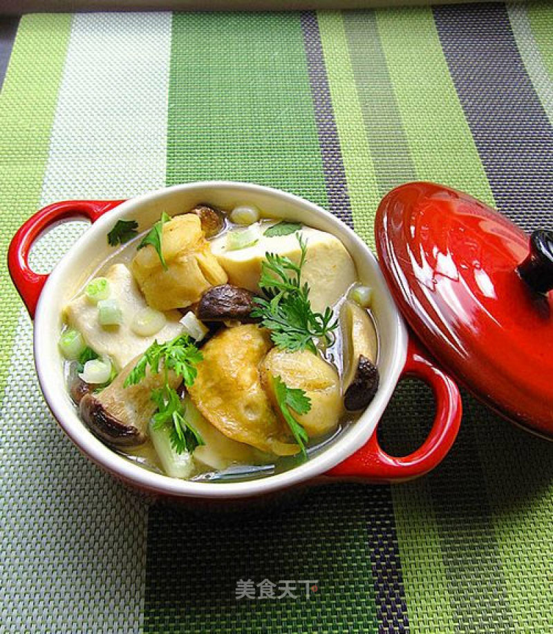 Casserole Seafood Tofu Claypot recipe