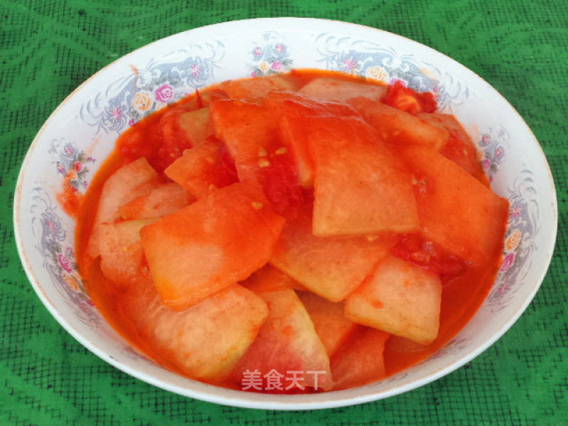 Roasted Winter Melon with Tomatoes recipe