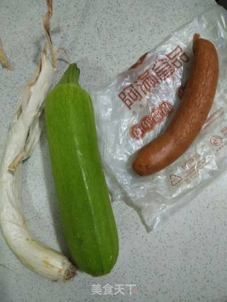 Stir-fried Ham Sausage with Zucchini recipe