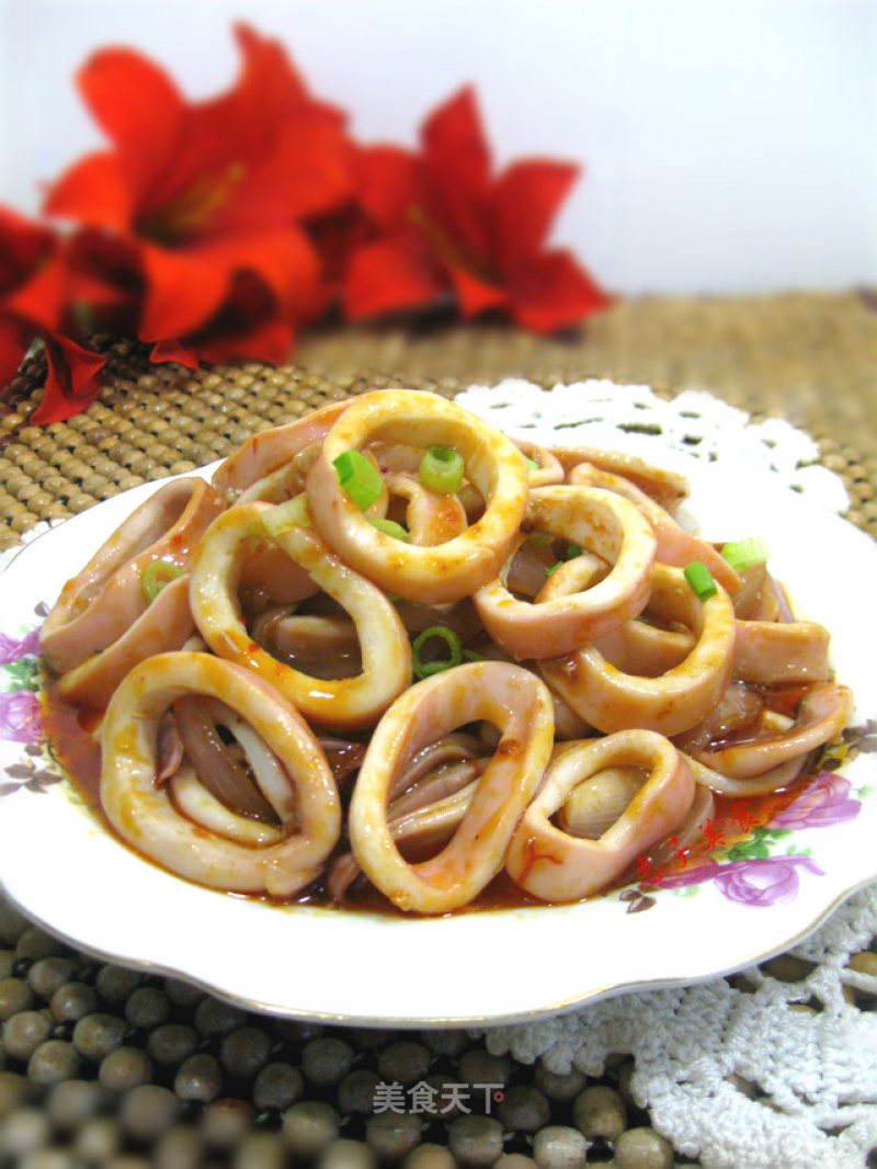 Fried Squid Rings with Spicy Sauce recipe