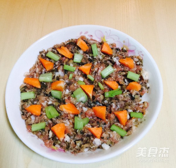 Steamed Meat Cake with Mei Cai recipe