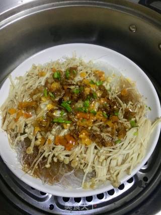 Garlic Vermicelli Enoki Mushroom recipe