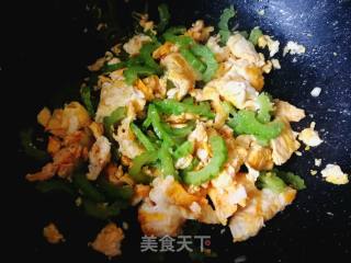 #团圆饭#bitter Melon Scrambled Eggs recipe