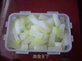 Winter Melon Strips with Orange Juice recipe