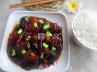 Stewed Chicken Drumsticks with Mushrooms recipe