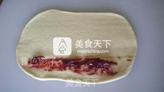 #aca烤明星大赛#caterpillar Bread with Cherry Sauce recipe