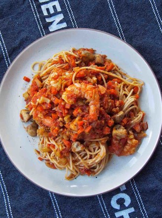 Seafood Tomato Pasta recipe