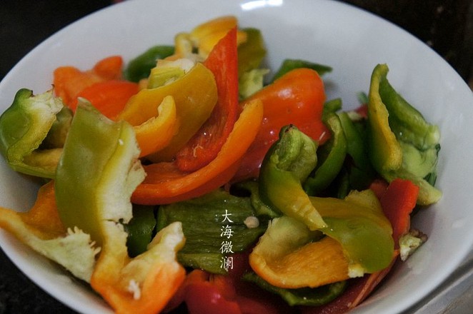 Fried Potato Chips with Green Peppers recipe