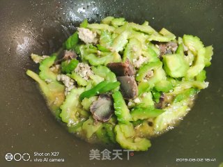 Stir-fried Bitter Gourd with Barbecued Pork recipe