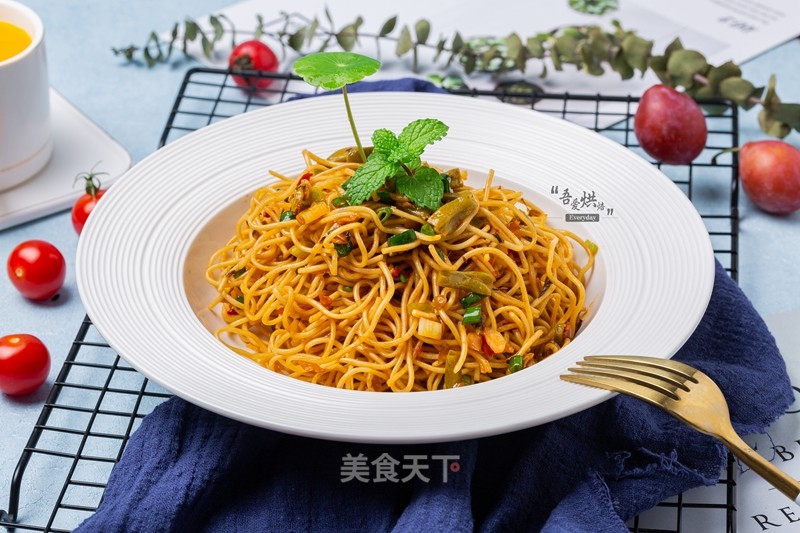 Refreshing Hot Dry Noodles recipe