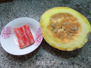 Crab Sticks Mixed with Shredded Pumpkin recipe