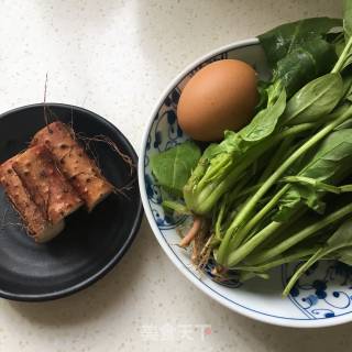 Yam Spinach Soup recipe