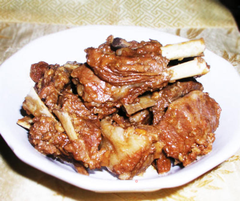 Tasty Roasted Lamb Bones with Soy Sauce recipe