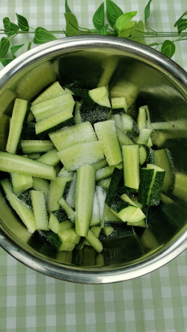 Cucumber with Delicious Sauce recipe