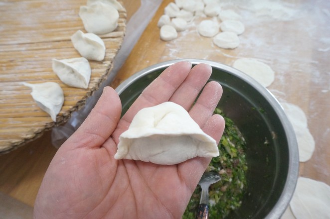 Pork Celery Leaf Dumplings recipe