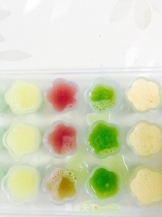 Colorful Fruit Ice-small Popsicles that Children Like recipe