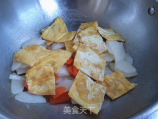 Fried Yam with Egg recipe