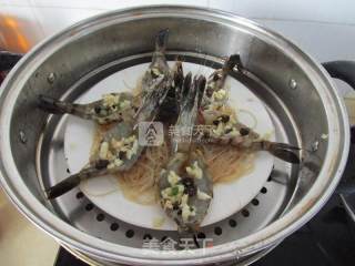 Steamed Prawns with Garlic Vermicelli recipe