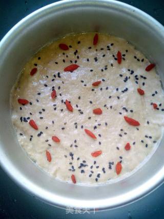 Brown Sugar and Black Sesame Hair Cake recipe