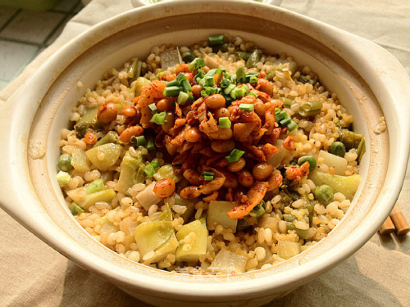 Seasonal Vegetable and Grain Braised Rice recipe