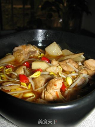 Sour Bamboo Shoots and Papaya Chicken recipe