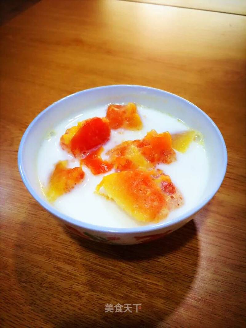 Papaya Stew with Milk recipe